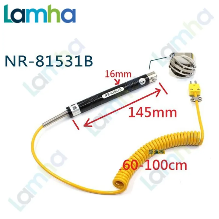 Đầu Dò Nhiệt Độ Bề Mặt Kiểu K Ruibao NR-81531B siêu nhạy -40℃ đến 500℃