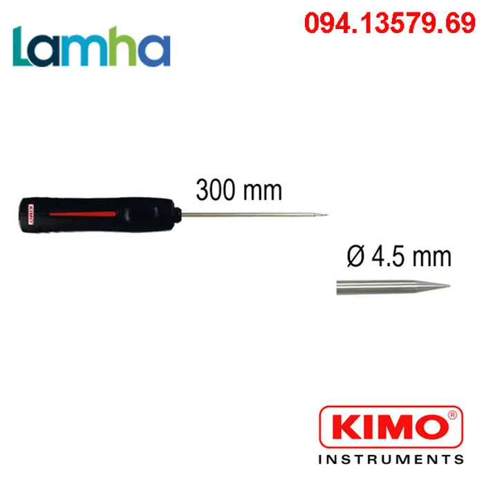 Đầu đo nhiệt độ tiếp xúc KIMO SPK-300 (40 ... +250°C, 300mm)