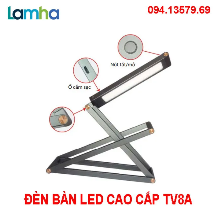 Đèn Bàn Led Cao Cấp TV8A