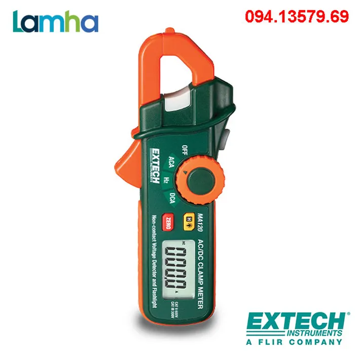 Ampe Kìm Mini Dò Điện Áp AC 200A Extech MA120