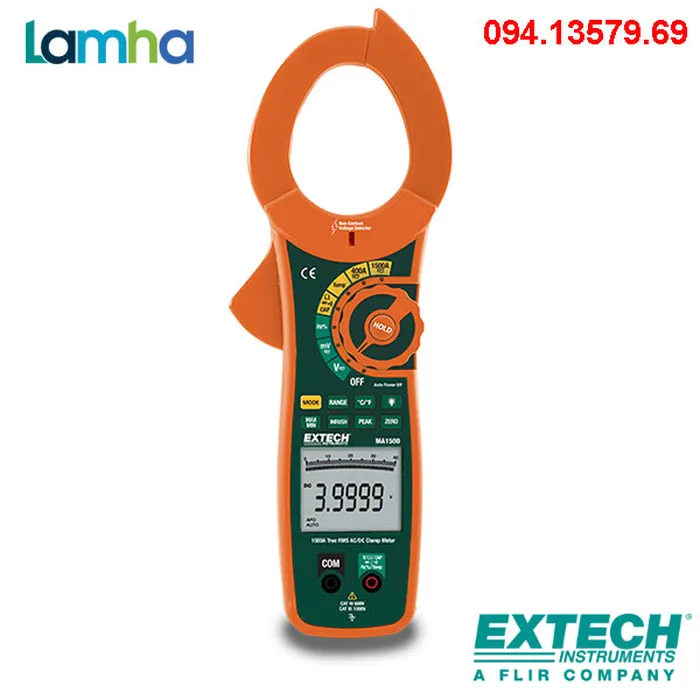Ampe kìm đo dòng AC/DC EXTECH MA1500 (1500A)
