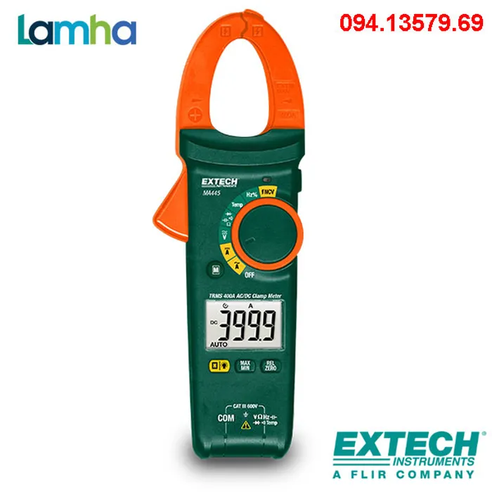 Ampe kìm EXTECH MA445 (AC/DC 400A; true RMS)