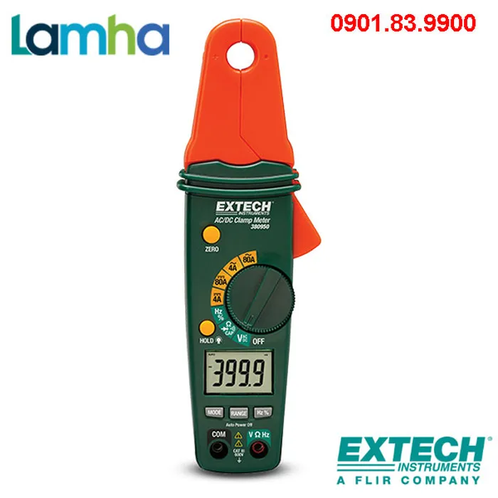 Ampe kìm AC/DC mini 80A Extech 380950