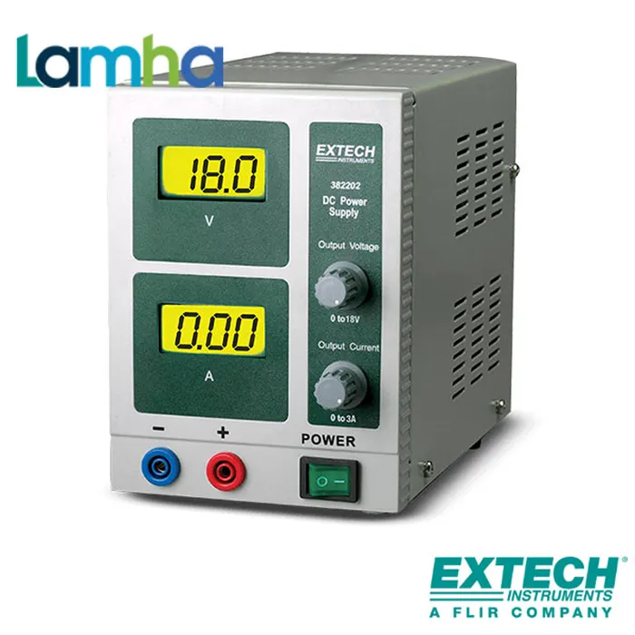Máy cấp nguồn DC Extech 382202 ( 1 đầu ra, 18V/3A)