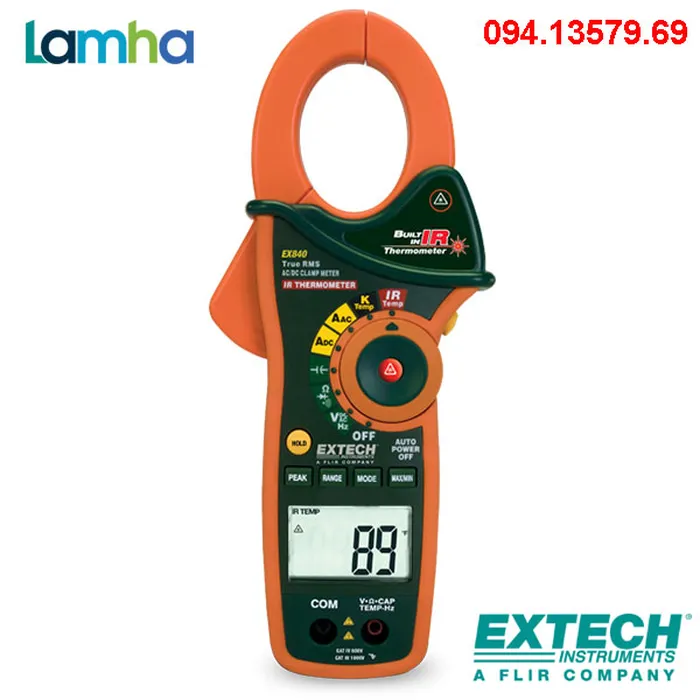 Ampe kìm đo dòng điên AC/DC EXTECH EX840 (1000A)