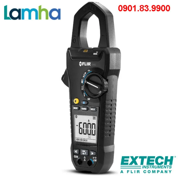 Ampe kìm đo công suất, sóng hài FLIR CM83 (AC/DC 600A, true RMS, bluetooth)