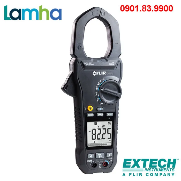 Ampe kìm đo công suất, sóng hài FLIR CM85-2 (AC/DC 1000A, true RMS, bluetooth)