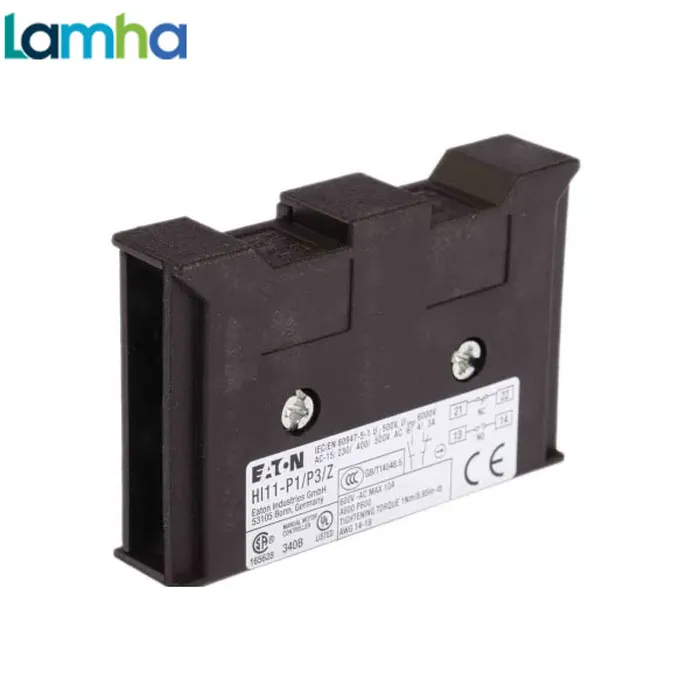 Tiếp điểm phụ Eaton Moeller HI11-P1/P3Z (1NO, 1NC, Dùng cho P1, P3)