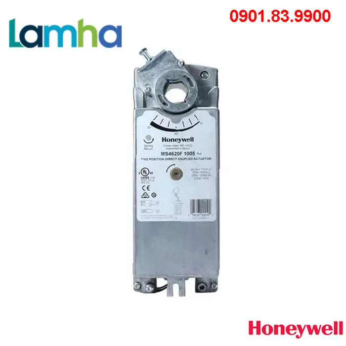 Động cơ điều khiển van gió Honeywell MS4620F1005/B (230V AC, 20Nm)