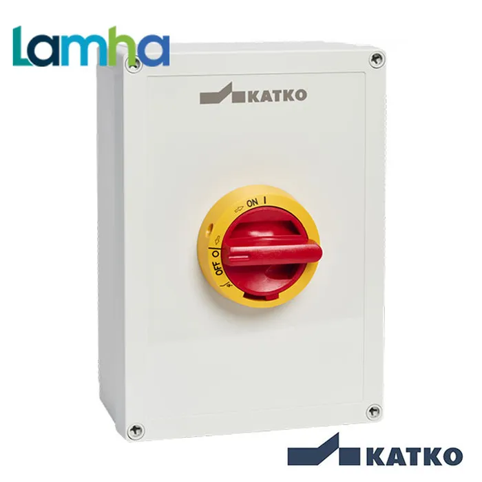 Cầu dao cách ly (Isolator) Katko KEM 4100 YR M4 (4P, 100A, IP66)