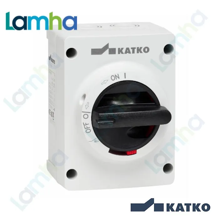 Cầu dao cách ly (Isolator) Katko KEM 440 M2 (4P, 40A, IP66)