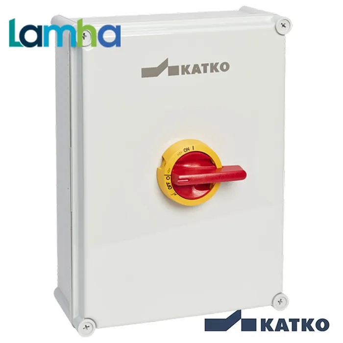 Cầu dao cách ly (Isolator) Katko KEM 8100 YR MF11 (8P, 100A, IP66)