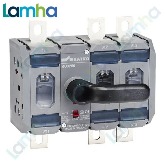 Cầu dao cách ly (Isolator) Katko KU 3200W SV (3P, 200A)