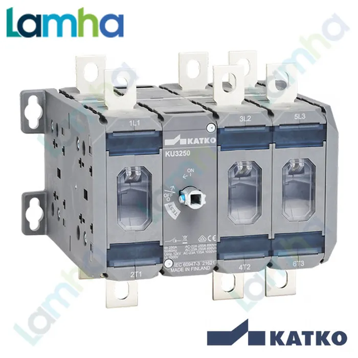 Cầu dao cách ly (Isolator) Katko KU 3200WCO L200AD12T6LKX100 (3P, 200A)