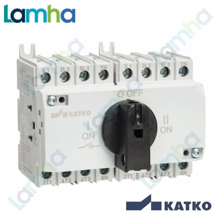 Cầu dao cách ly Katko KU 416CO (4P, 16A, lắp cánh tủ)
