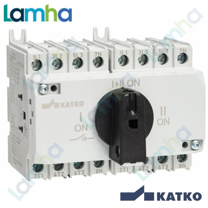 Cầu dao cách ly Katko KU 416CT (4P, 16A, lắp cánh tủ)