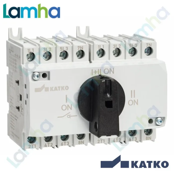 Cầu dao cách ly Katko KU 440CT (4P, 40A, lắp cánh tủ)