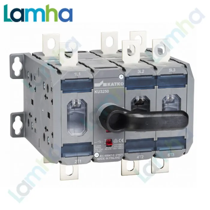 Cầu dao cách ly (Isolator) Katko KU 6160PW SV (6P, 160A)