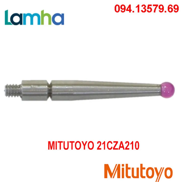 Kim đo đồng hồ so chân gập Mitutoyo 21CZA210 (ø2mm, L=18.7, (ruby)