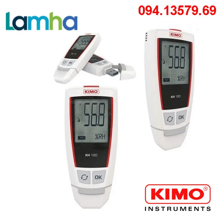 Bộ ghi (Datalogger) ghi nhiệt độ, độ ẩm KIMO SAUERMANN KH120