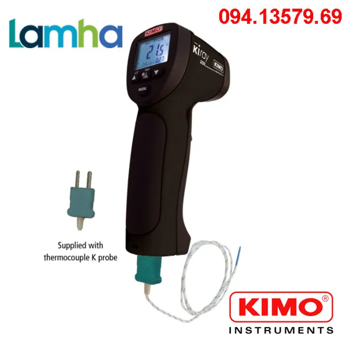 Súng đo nhiệt độ bằng hồng ngoại KIMO KIRAY200 (-50 … +850°C)