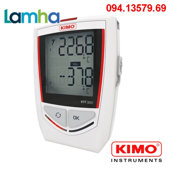 Thiết bị ghi (Datalogger) ghi nhiệt độ KIMO SAUERMANN KTT320