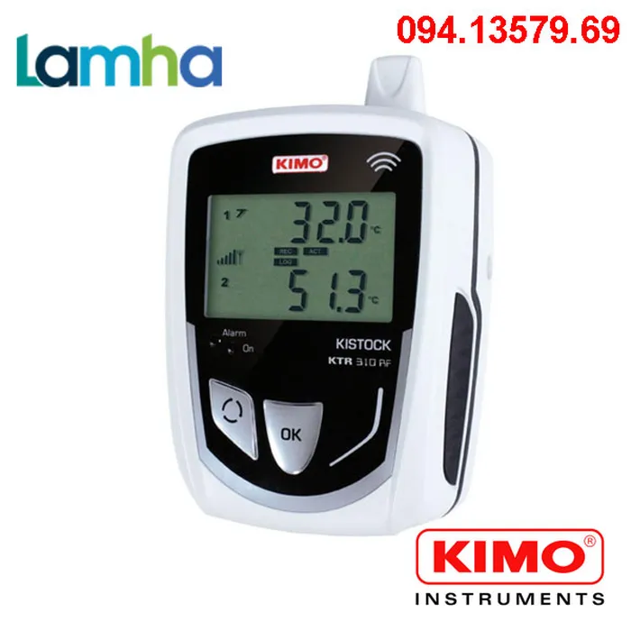 Thiết bị ghi (Datalogger) ghi nhiệt độ KIMO SAUERMANN KTR 310-RF (wireless)