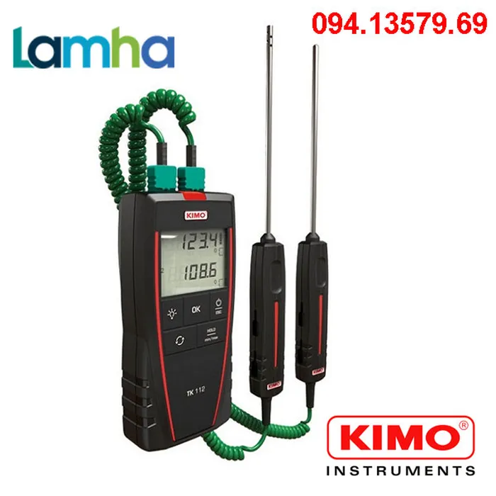 Máy đo nhiệt độ tiếp xúc KIMO SAUERMANN TK112 (kiểu K, -200 … +1300 °C)