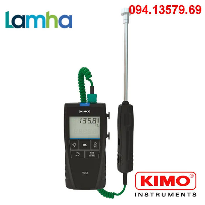 Máy đo nhiệt độ tiếp xúc KIMO SAUERMANN TK61 (-200 … +1300 °C)