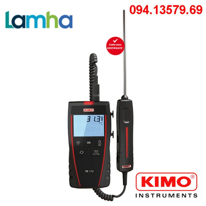 Máy đo nhiệt độ tiếp xúc  KIMO SAUERMANN TR110 (Pt100, -100 ... +400 °C)