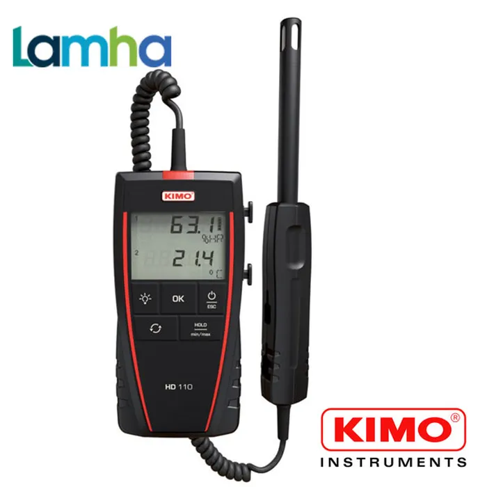 Máy đo nhiệt độ độ ẩm, nhiệt độ điểm sương KIMO HD110