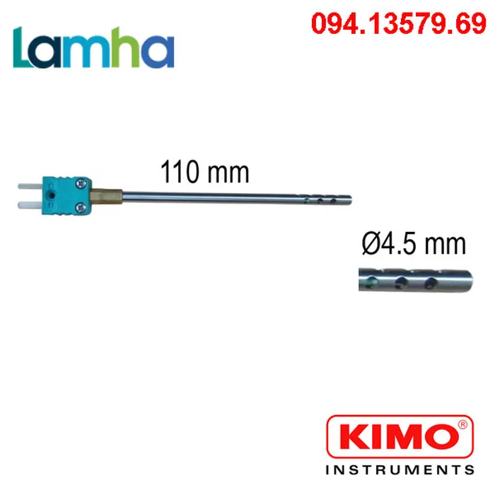 Đầu đo nhiệt không khí KIMO SAK-110 (-40 ... +80°C)