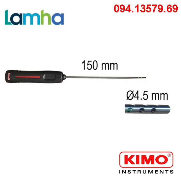 Đầu đo nhiệt không khí KIMO SAK-150 (-40 ... +250°C)