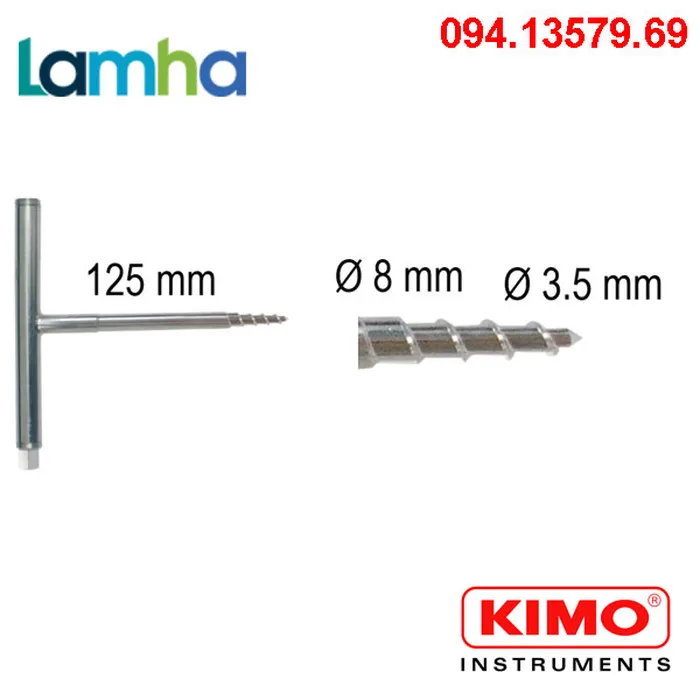 Đầu đo nhiệt độ tiếp xúc đầu nhọn KIMO SKT-125 (0 ... +250°C, 125mm)
