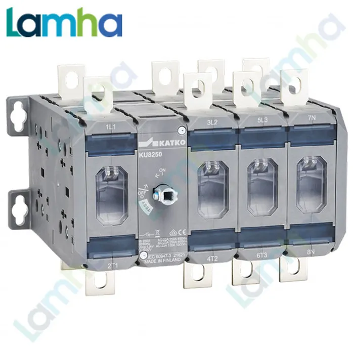 Cầu dao cách ly (Isolator) Katko KU 8160PW L200AD12T6LKX100 (8P, 160A)