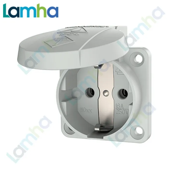 Ổ cắm SCHUKO MENNEKES 11010 grey (2P+E, 16A, IP54)