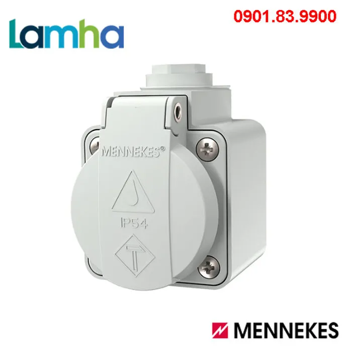 Ổ cắm SCHUKO MENNEKES 10081 grey (2P+E, 16A, IP44)