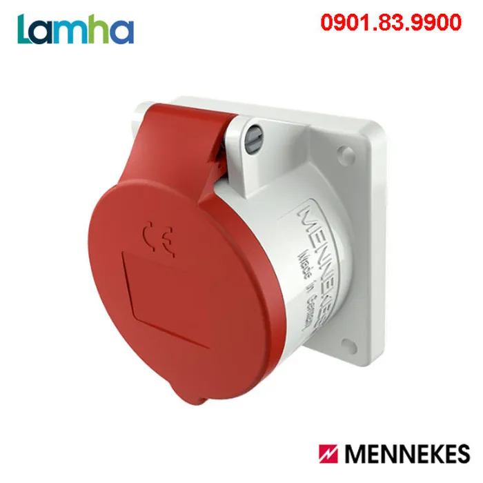 Ổ cắm gắn bảng (loại thẳng) Mennekes 1791 (4P, 32A, IP44)