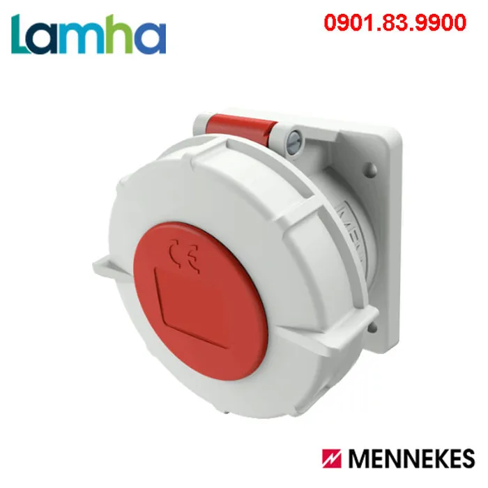 Ổ cắm gắn bảng (lọai thẳng) Mennekes 1814 (4P, 32A, IP67)