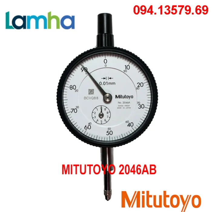 Đồng hồ so cơ khí MITUTOYO 2046AB (10mm/0.01mm)