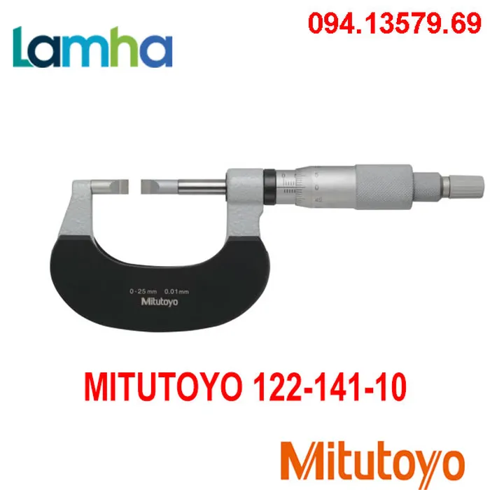 Panme đo rãnh kiểu D Mitutoyo 122-141-10 (0-25mm/ 0.01mm)