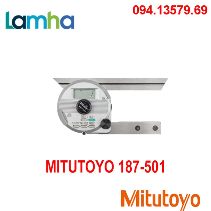 Thước đo góc điện tử Mitutoyo 187-501 ( lá dài 150mm)