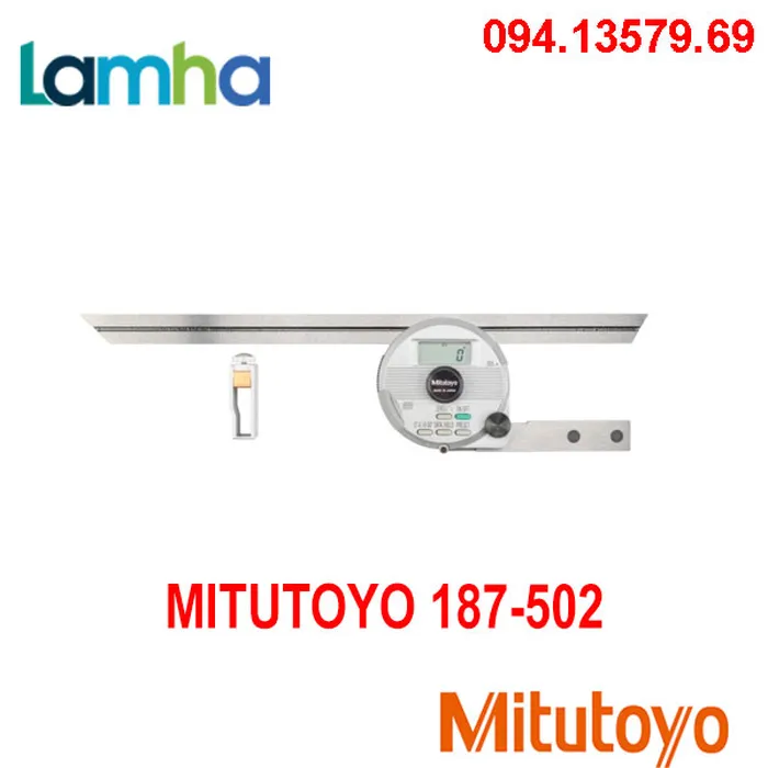 Thước đo góc điện tử Mitutoyo 187-502 ( lá dài 300mm)