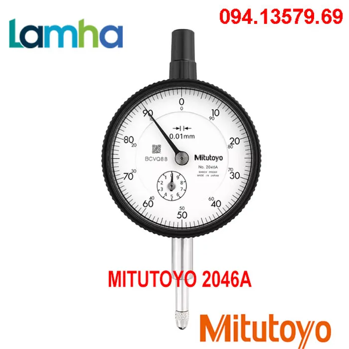 Đồng hồ so cơ khí MITUTOYO 2046A (0-10mm/0.01mm)