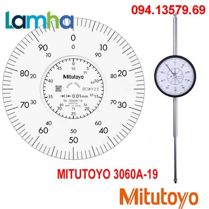 Đồng hồ so cơ khí MITUTOYO 3060A-19 (0-80mm/0.01m)