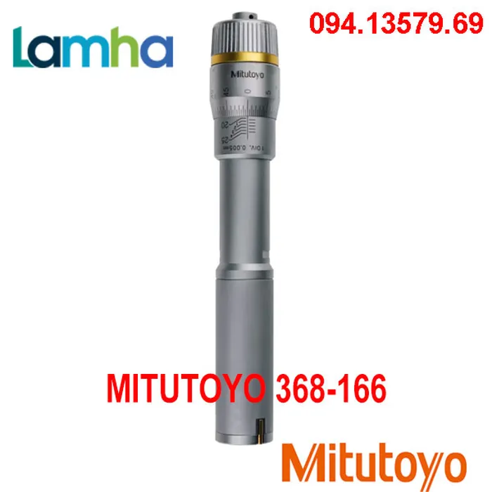 Panme đo lỗ 3 chấu cơ khí Mitutoyo 368-166 (20-25mm/0.005mm)