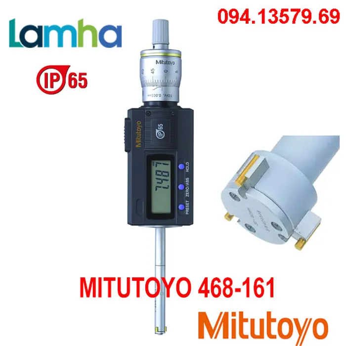 Panme đo lỗ ba chấu điện tử Mitutoyo 468-161 (6-8mm/0.001mm)