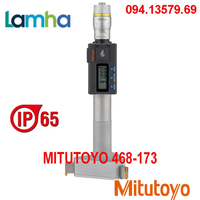 Panme đo lỗ ba chấu điện tử Mitutoyo 468-173 (87-100mm/0.001mm)