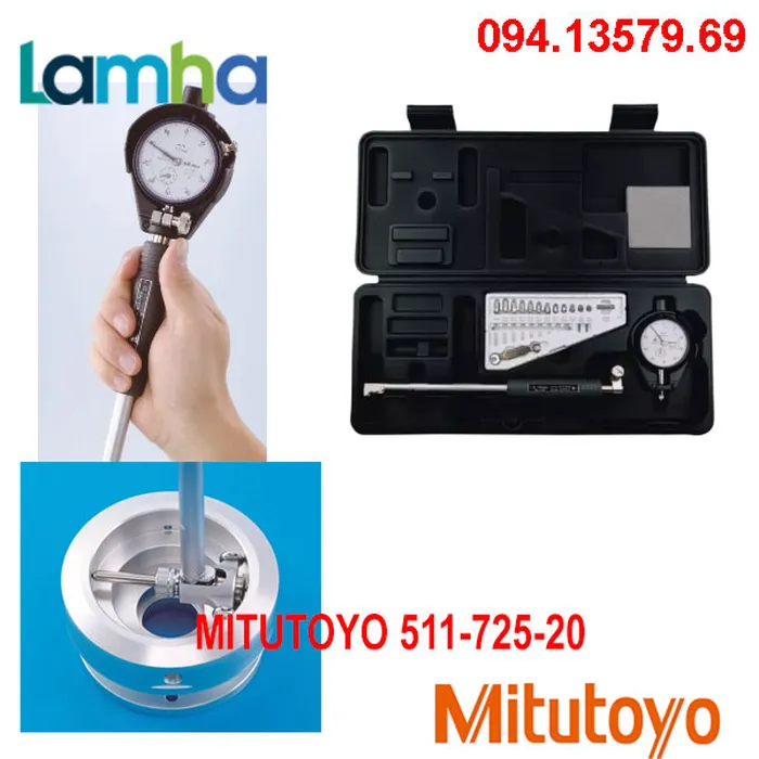 Đồng hồ đo lỗ Mitutoyo 511-425-20 (15-35mm/0.01mm, lỗ bít)