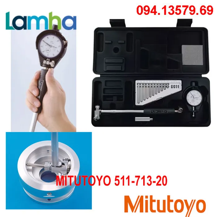 Đồng hồ đo lỗ MITUTOYO 511-713-20 (50-100mm x0.01mm)